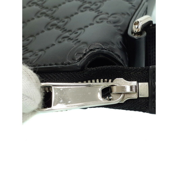 Gucci Signature Leather Messenger Bag Shoulder - Picture 6 of 9